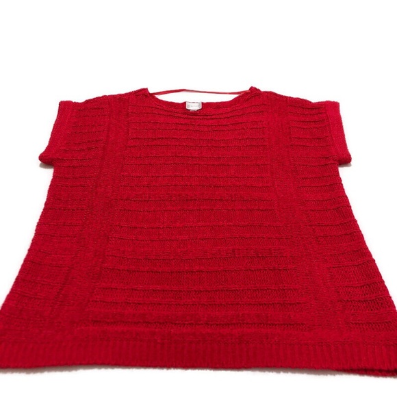 CUPIO Soft Textured Knit Sweater Short Sleeves, LG - Picture 7 of 15
